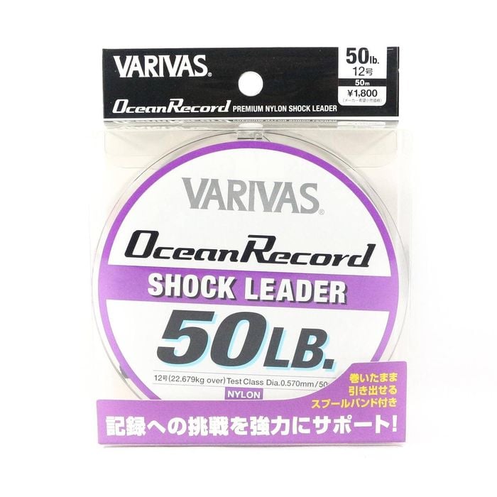 Varivas Ocean Record Nylon Shock Fishing Leader 50m 50lb