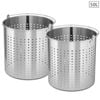 SOGA 2X 18/10 Stainless Steel Perforated Stock Pot Basket 50L
