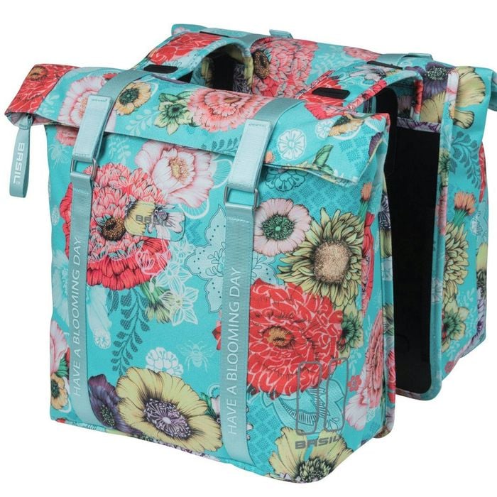 Basil Bloom Field Double Pannier Bag 28-35l Blue Blue