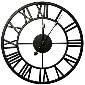 Infinity 40cm Classic Black Metal Wall Clock