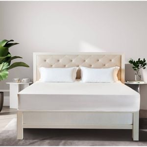 Odyssey Living Bamboo Mattress Protector Fully Fitted King White