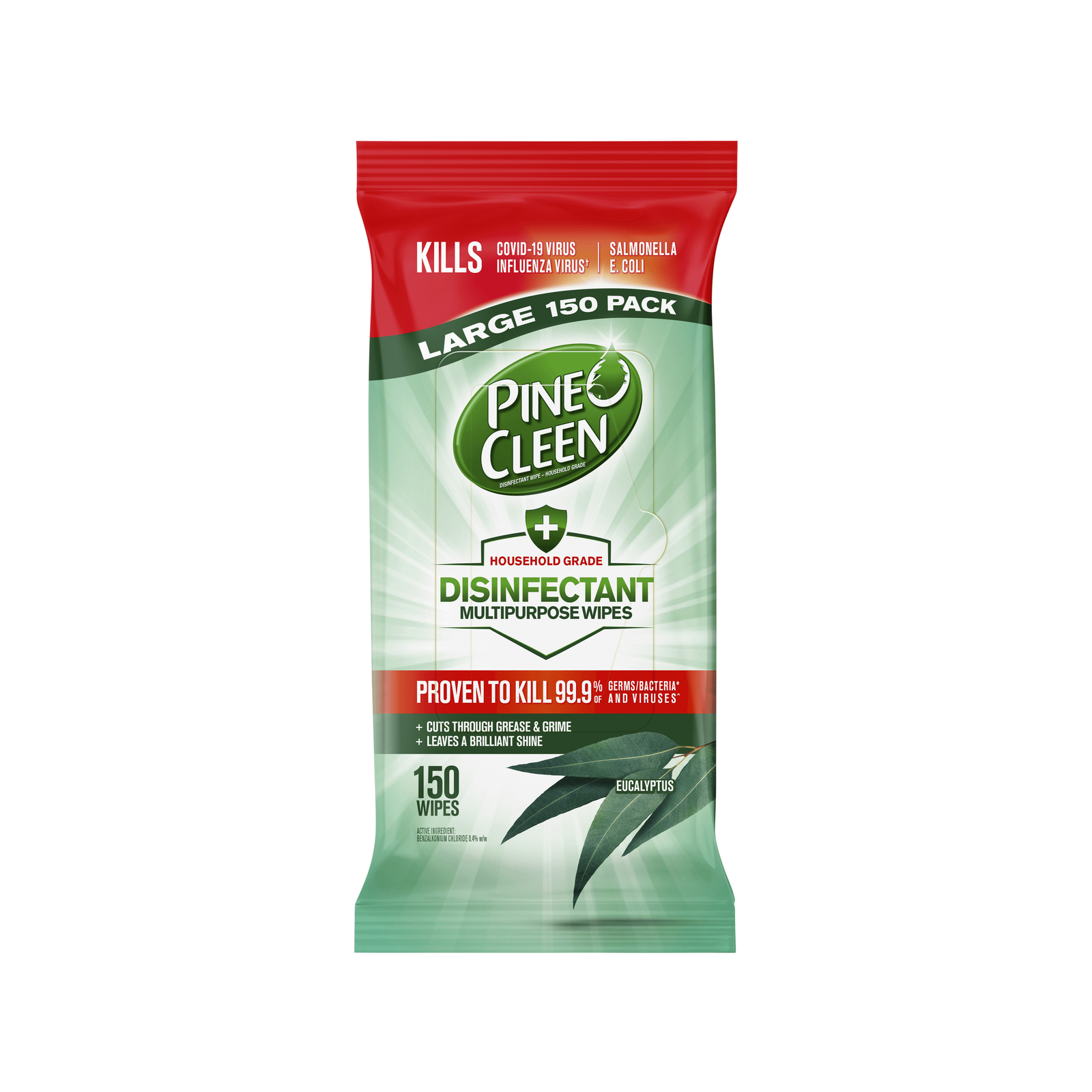 Pine O Cleen 150 Pack Eucalyptus Disinfectant Multipurpose Wipes product image