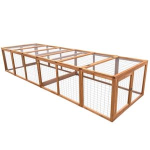 YES4PETS 290 cm XL Chicken Coop Run Guinea Pig Cage Villa Extension Rabbit Hutch Cat Kitten House Pen