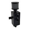 Calflow Black Aluminium 1 Litre Rectangular Oil Catch Tank Can with Breather, -10AN Ports