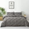 Dreamfields Super King Stone Diamond Embroidery Pintuck Quilt/Doona/Duvet Cover Set