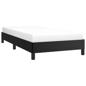 vidaXL Bed Frame Slatted Bed Base Black 106x203 cm King Single Size Faux Leather