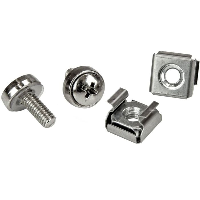 StarTech.com Rack Screws - 20 Pack - Installation Tool - 12 mm M5 Screws - M5 Nuts - Cabinet Mounting Screws