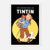Galrie The Adventures of Tintin Classic Comic Art Print Nostalgic Decor Piece, White Frame, A1 60 x 84cm (23 x 33inch)