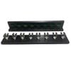 Sportivo Di Vinci Timber Pro 2 Pieces Billiards Wall Cue Rack 8 Cues Black Finish
