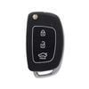 The Key Warehouse 3 Button HNY17 Remote Flip Key Remote Housing to suit Hyundai iX45, i20, Santa Fe/Elantra - Various Years