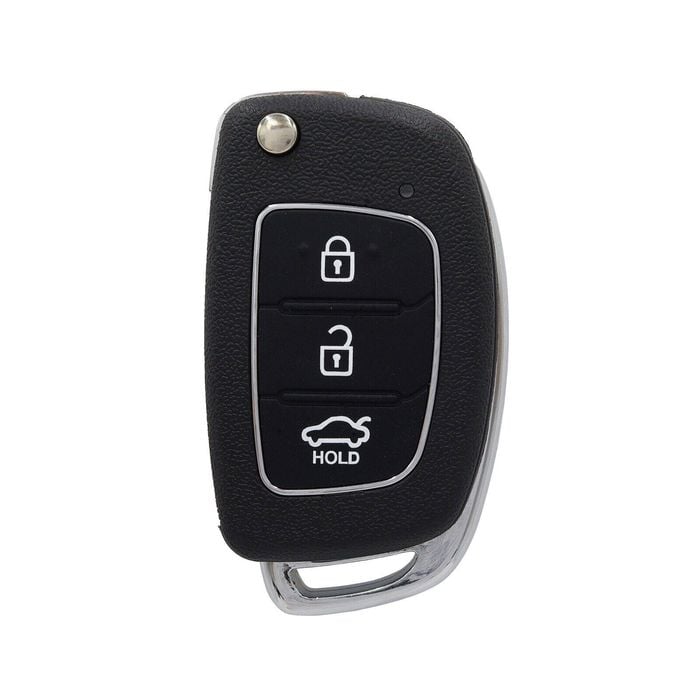 The Key Warehouse 3 Button HNY17 Remote Flip Key Remote Housing to suit Hyundai iX45, i20, Santa Fe/Elantra - Various Years