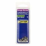 Otter M4 x 8mm Undercut Stainless Steel 304 Hinge Screws - 16 Pack