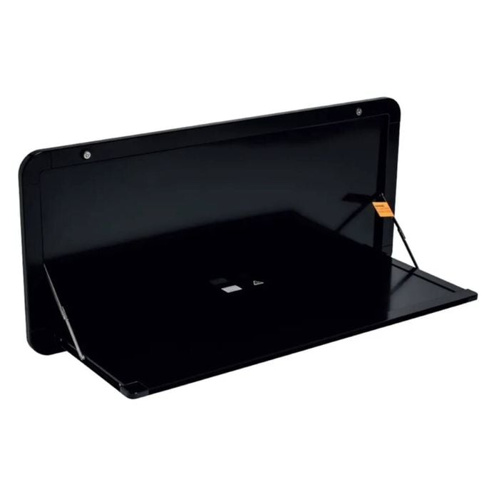 Black 502mm x 1200mm Lifestyle Table Folding Flip Down for Caravan, RV Picnic