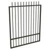 ProtectorAl 800 - 1200 x 1500mm Woodland Grey Aluminium Pool Gate Picket Top With Mid Rail