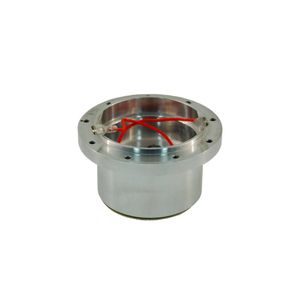 Cal Custom 9 Hole Polished Aluminium Ford Steering Wheel Boss, Suit Mustang 1964-76, Falcon, F Truck