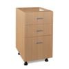Flatpax 450mm Woodgrain 3 Drawer Utility Floor Cupboard