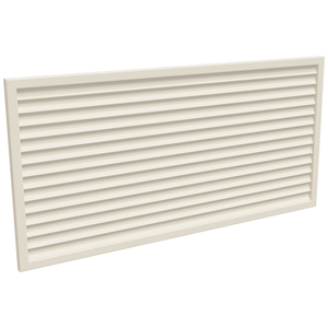 ProtectorAl 1001-2000W X 300-1000H Surfmist Aluminium Welded Louver Panel Horizontal 5mm overlap