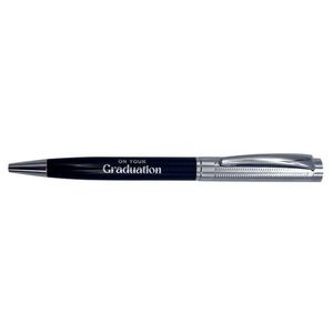Gibson Gifts Graduation Pen Writing Ballpoint Stationery Silver/black Barrel