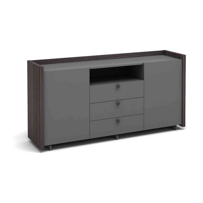 Modern Home RADDIX Credenza Cabinet  160cm(L)x40cm(W)x80cm(H) - Grey & Brown