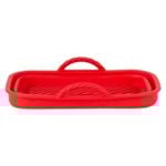 Collapsible Silicone Air Fryer Oven Microwave Liner Rectangle