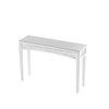 P&P Silver Glam Mirrored Console Table With Sparkling Crystal Inlay
