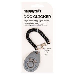 Happy Tails Dog Training Clicker with Carabiner and Strap