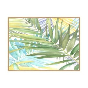Artey | Tropical Pattern II - Framed Canvas - Natural Frame - 45 x 60cm