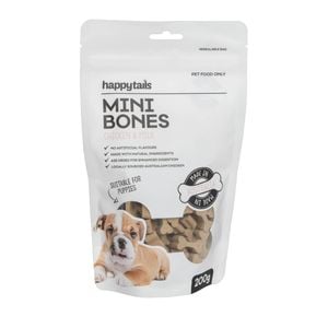 Happy Tails 200g Chicken & Milk Mini Bones Puppy Treat