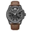 Police Underlind Leather Band Grey Dial Men's Watch (pewjb0005602)