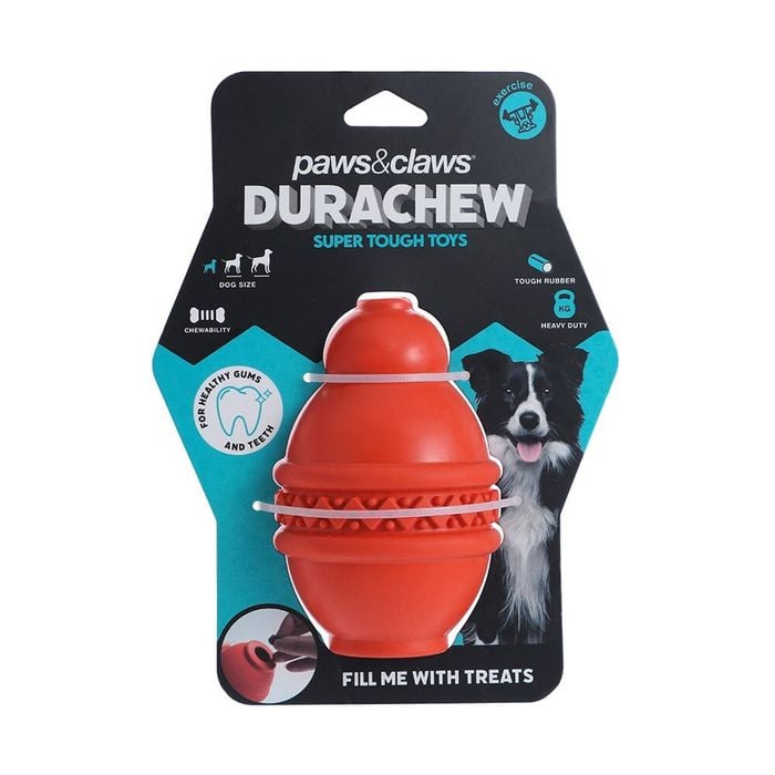 Paws Claws Dura Chew 12cm Treat Tumbler Pet/Dog Toy Large