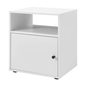 Lanie Bedside Unit Side Table 1 Door White