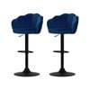 Adjustable Artiss 2x Bar Stools Blue