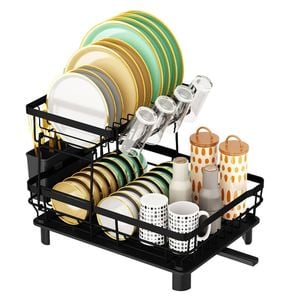 Catzon 2 Tier Dish Drainer for Kitchen Countertop