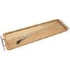 2pc LVD Acacia Wooden Seahorse Serving Tray and Spreader Set 58x16cm