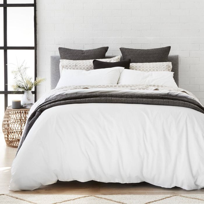 Alex Liddy Edit Quilt Cover  180x210cm   - White - Double