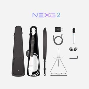 Enya NEXG V2 Carbon Fibre Smart Audio Acoustic Guitar - Deluxe Version - White