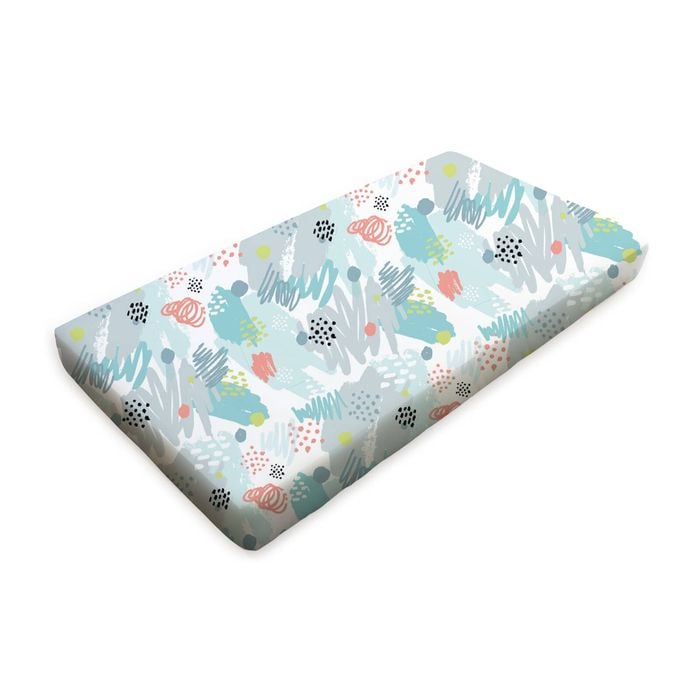 Babyhood Amani Bebe Standard Fitted Sheet - Paint
