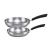 Meyer Centennial Stainless Steel Induction 24/28cm Frypan Twin Pack