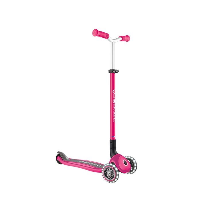 Globber Master With Lights Scooter - Pink