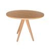 Sk Designer Living | Replica Jean Prouve Inspired Round Wood Dining Table | 100cm - Natural