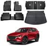Floor Mat Boot Liner Back Seat Protector for Mazda CX5 CX-5 2022-2025 Cargo Trunk Kick Mats Cover