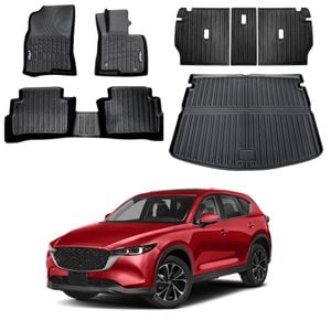 Floor Mat Boot Liner Back Seat Protector for Mazda CX5 CX-5 2022-2025 Cargo Trunk Kick Mats Cover