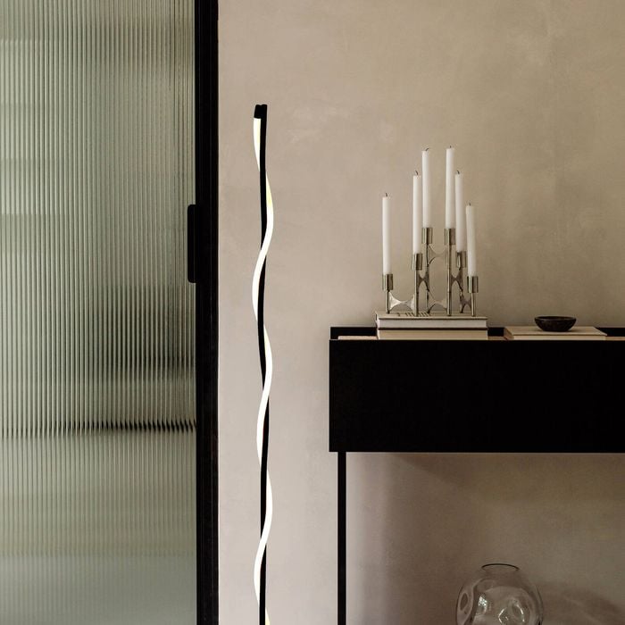 Lexi Lighting Rio Dimmable LED Floor Lamp - Black