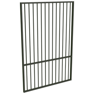 ProtectorAl 1201 - 1500 x 1800mm Woodland Grey Aluminium Flat Top Garden Gate