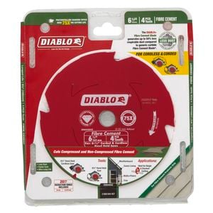 Diablo 165mm 4T Fibre Cement Circular Saw Blade