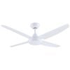 Arlec 120cm White 4 Blade Chicago AC Ceiling Fan