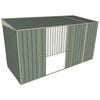 Build-a-Shed 1.5 x 3.7 x 2m Double Sliding Side Door Skillion Shed - Green