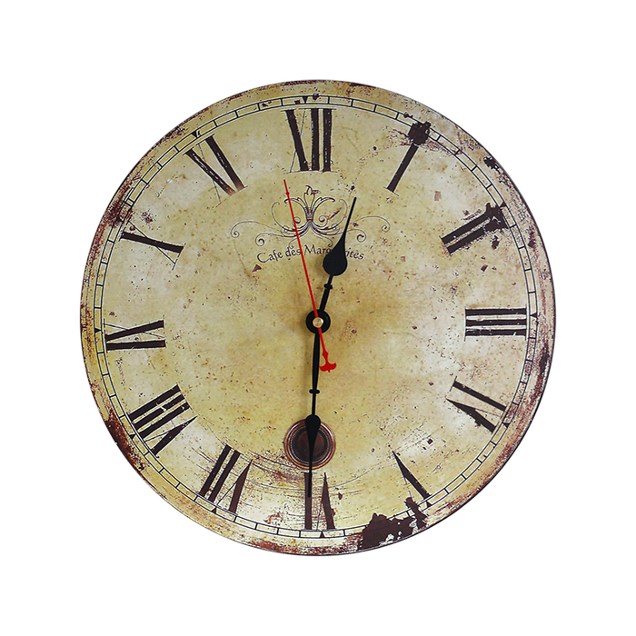 Large Vintage Wall Clock Retro Timepiece