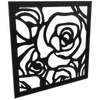 ProtectorAl 300 - 940 x 300 - 940mm Black Roses Framed Composite Decorative Panel