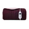Dreamaker Eve Reversible Sherpa & Coral Fleece Electric Heated Throw Blanket Cherry & Blush 130x160cm | Overheat Protection
